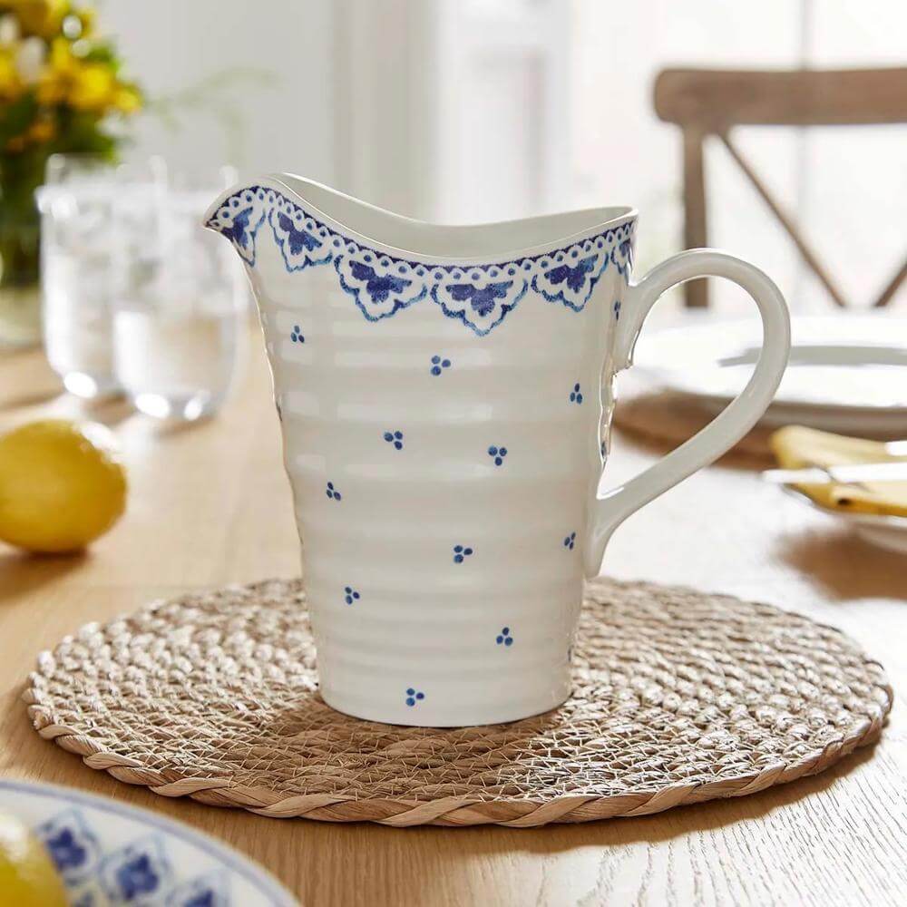 Portmeirion Sophie Conran Blue Medium Pitcher 1.5 Pint